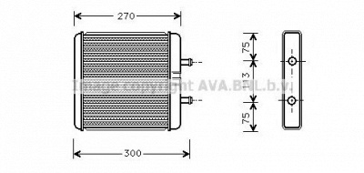 AVA QUALITY COOLING iv6048 -  Теплообменник, отопление салона